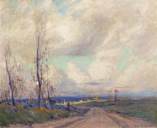 Appraisal: Emile Albert Gruppe American - Cloudy Spring oil on canvas