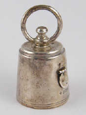 Appraisal: A rare silver pepper mill in the shape of a