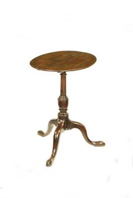 Appraisal: An th century mahogany tripod table the associated oval top