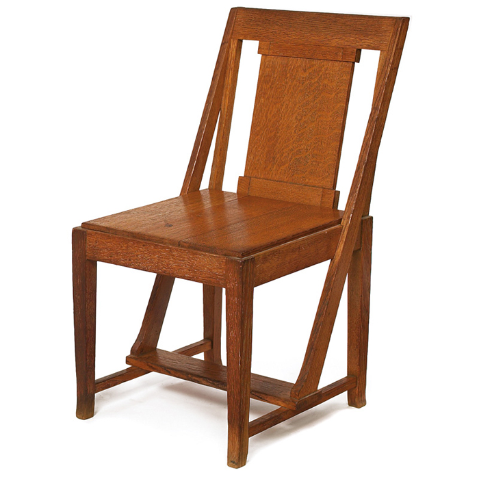 Appraisal: George Mann Niedecken side chair from the Milwaukee Normal School