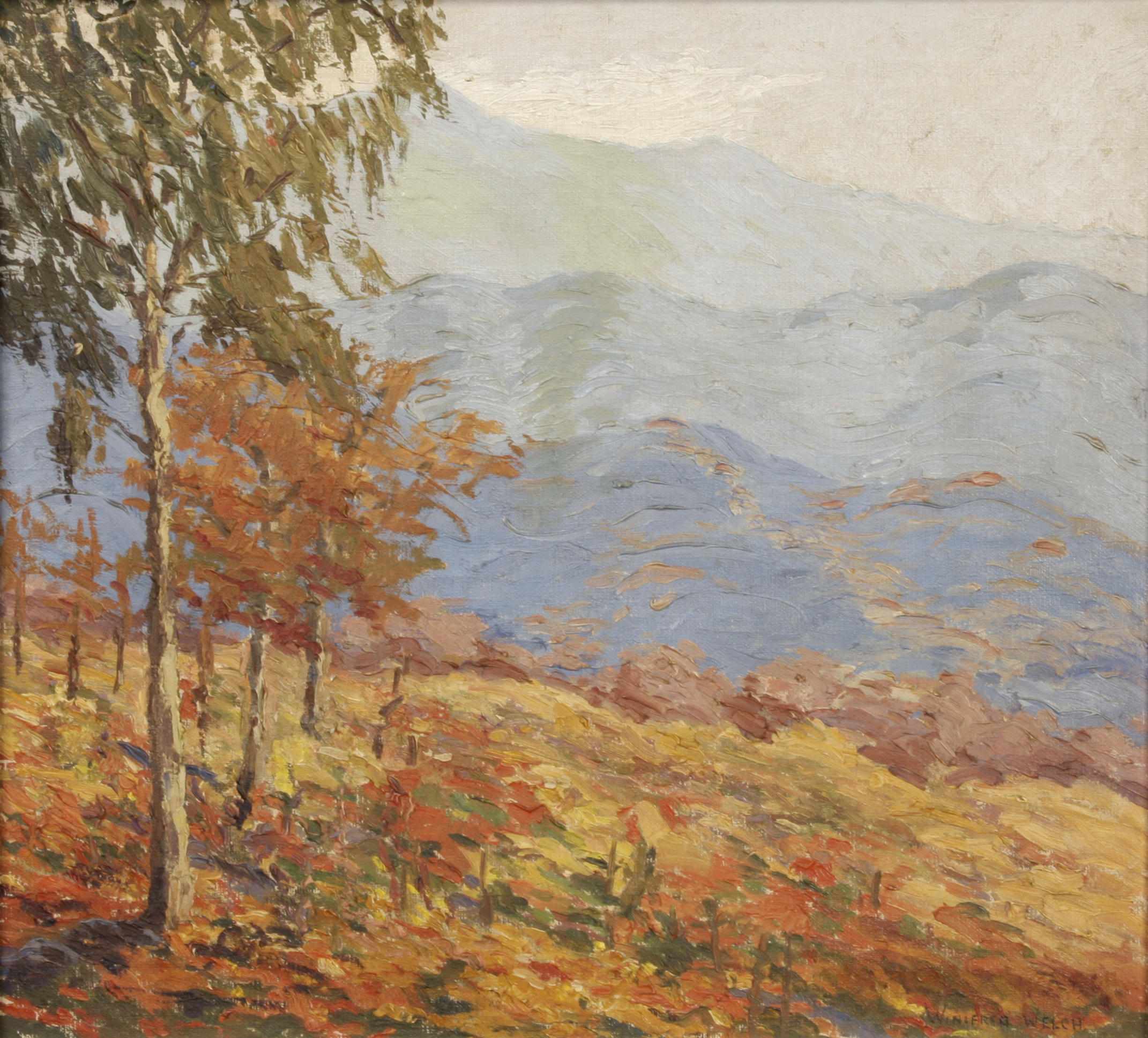 Appraisal: Winifred Welch American th Century Autumn landscape signed 'Winifred Welch'