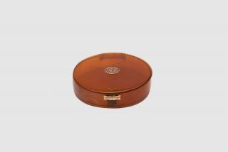 Appraisal: ASPREY CO Blonde Tortoiseshell Oval Box ASPREY CO Blonde Tortoiseshell