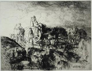 Appraisal: Edmund Blampied etching Edmund Blampied British - - ''A Jersey