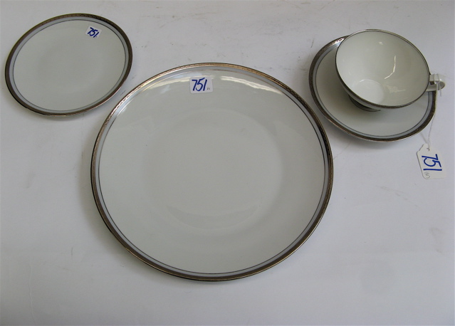 Appraisal: GERMAN ROSENTHAL FINE CHINA SET pieces in the Princess pattern