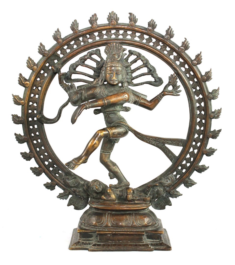 Appraisal: An Indian bronze figure of Siva Nataraja probably circa standing