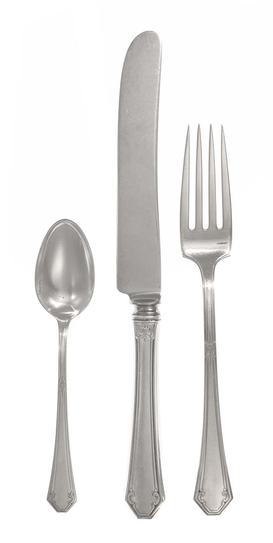 Appraisal: Sale Lot An American Silver Flatware Service Towle Silversmiths Newburyport