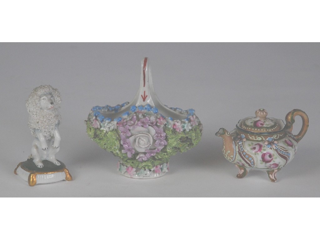 Appraisal: MODERN SITZENDORF PORCELAIN MODEL OF A POODLE in begging pose