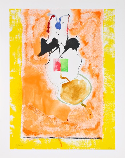 Appraisal: HELEN FRANKENTHALER Solar Imp Color screenprint x mm x inches