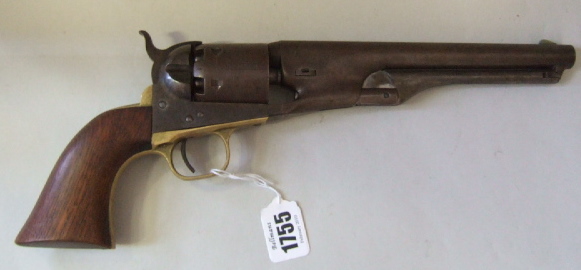 Appraisal: A six shot calibre Colt single action percussion revolver cm