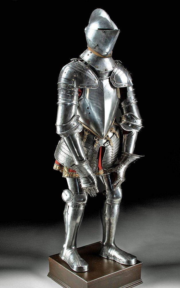 Appraisal: Late th C North Italian Steel Field Armor Suit Western