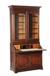 Appraisal: SECRETARY DESK - American Victorian Walnut Secretary Desk with two