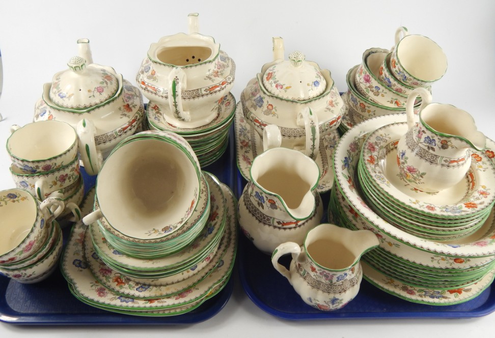 Appraisal: A Copeland Spode pottery part dinner and tea service decorated