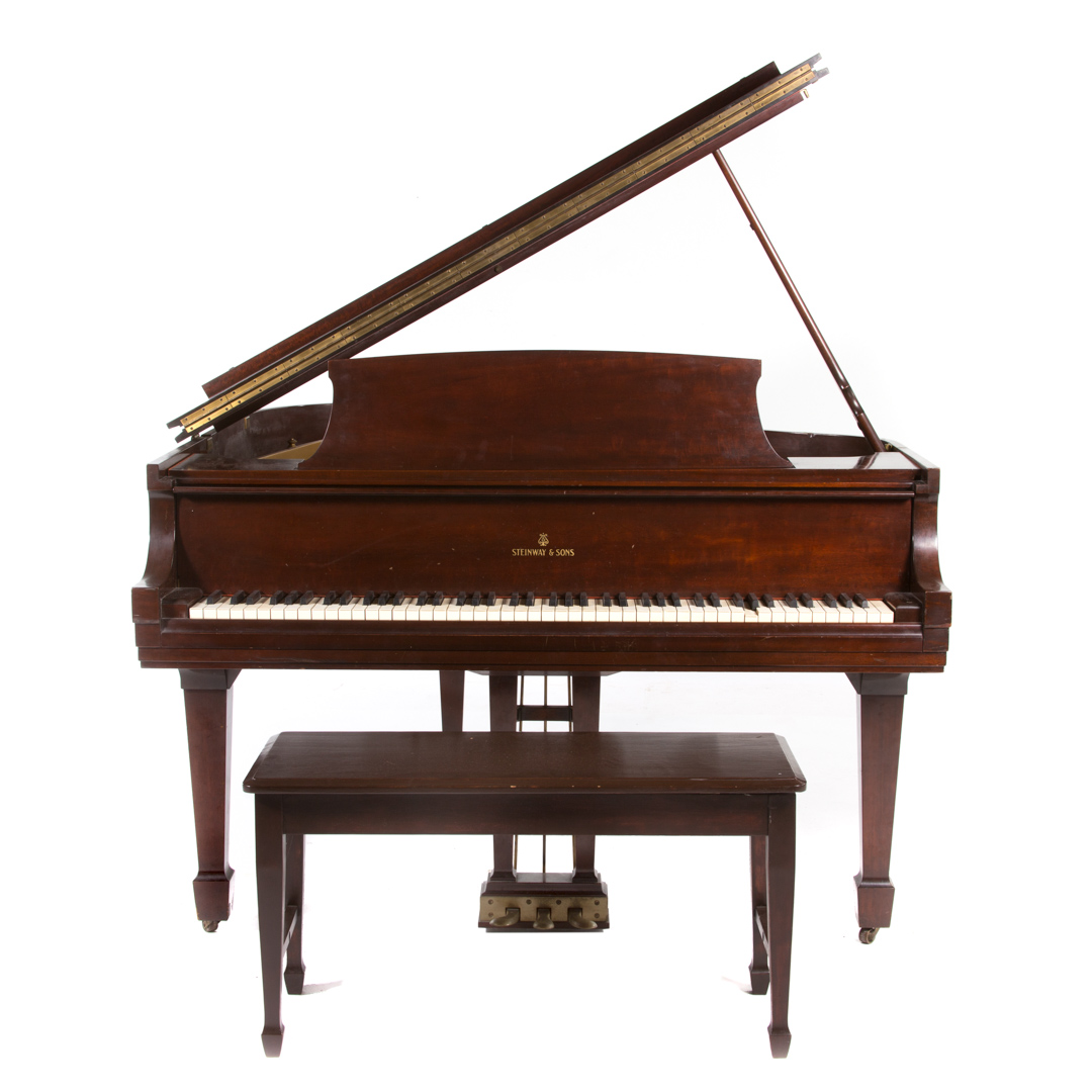 Appraisal: Steinway Model S City Grand mahogany cased piano circa Serial