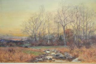 Appraisal: William Merrit Post watercolor William Merrit Post American - -