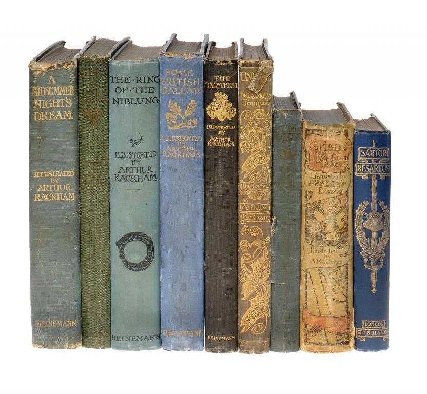 Appraisal: RACKHAM ARTHUR ILLUSTRATOR EIGHT BOOKS ILLUSTRATED BY RACKHAM AND AN