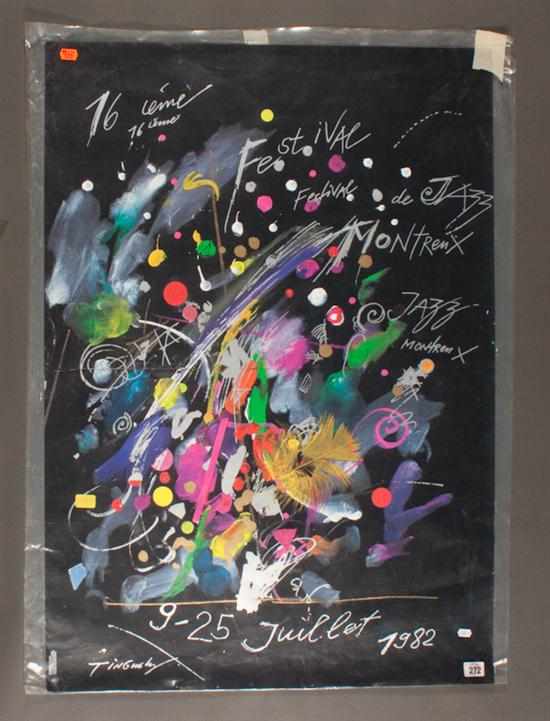 Appraisal: Jean Tinguely Swiss - Monterey Jazz Festival Poster color print