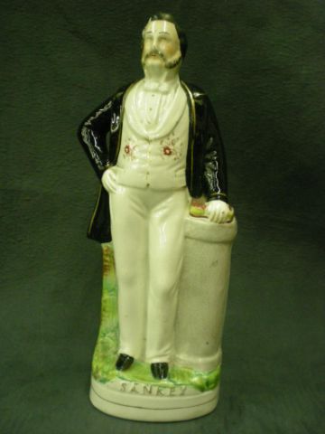 Appraisal: Staffordshire Sankey figurine titled piece of Ira David Sankey an