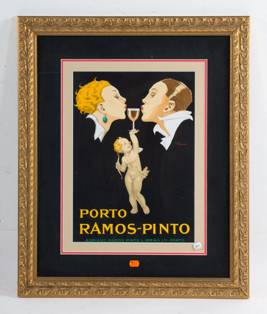 Appraisal: Rene Vincent Porto Ramos-Pinto color lithograph French - Signed Rene