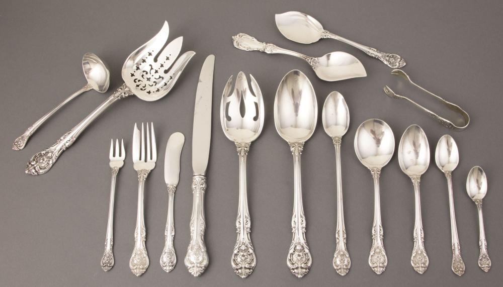 Appraisal: American Sterling Silver Partial Flatware Service Gorham King Edward pattern