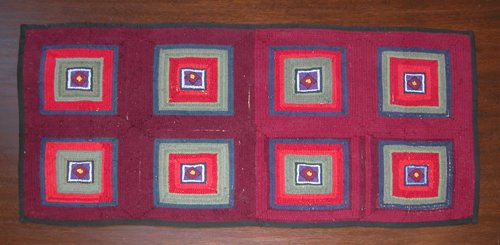 Appraisal: Artist Pennsylvania Title Amish Hooked Rug Date c Medium hooked