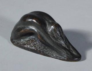 Appraisal: George Carlson bronze sculpture George Carlson American - - Huddled