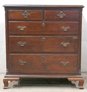 Appraisal: Pennsylvania Chippendale chest of drawers Pennsylvania Chippendale chest of drawers