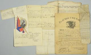 Appraisal: TN Civil War ephemera inc Broadside and Zollicofer Sign pieces