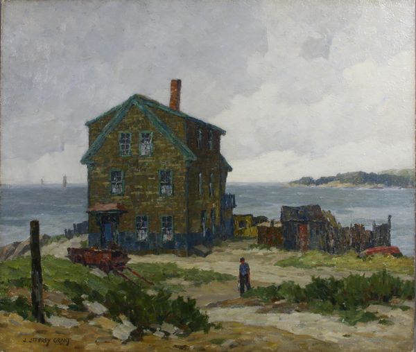 Appraisal: James Jeffrey Grant - House along the Shore Gloucester Harbor