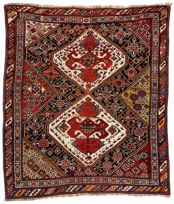 Appraisal: Antique Gashgai Rug Persia ' '' x ' '' Antique