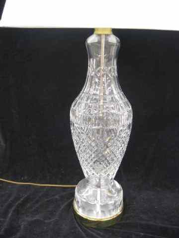 Appraisal: Waterford Cut Crystal Table Lamp '' body excellent