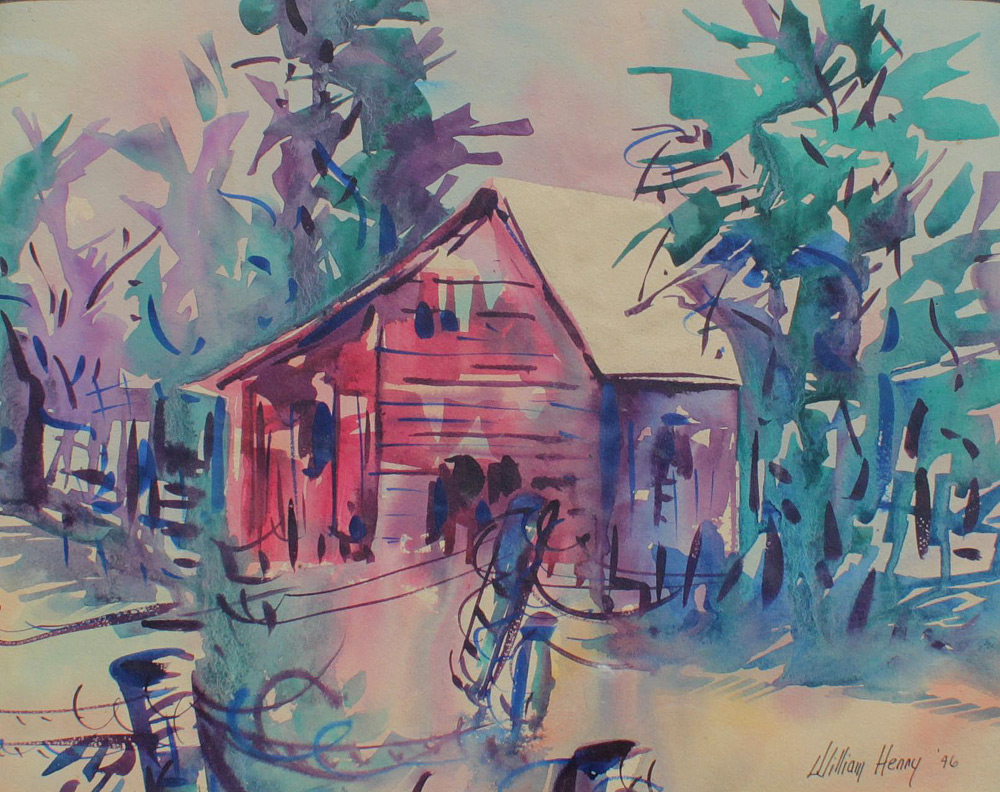 Appraisal: HENRY William American th Century ''Red Shack Key West'' Watercolor