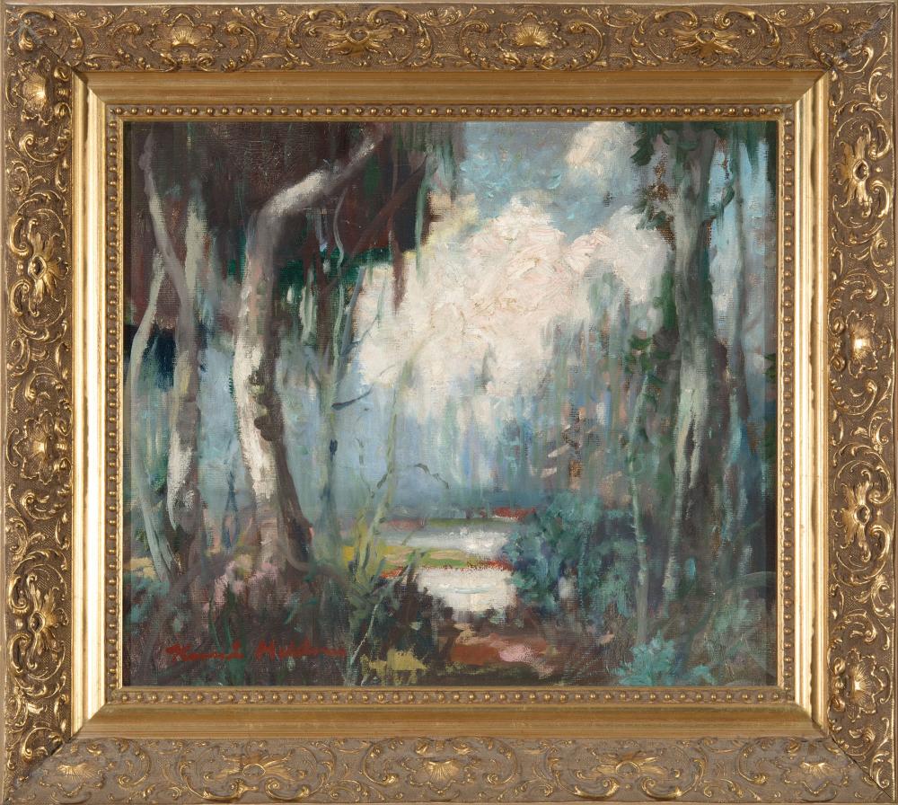 Appraisal: Knute Heldner Swedish Louisiana - Bayou Scene oil on canvas