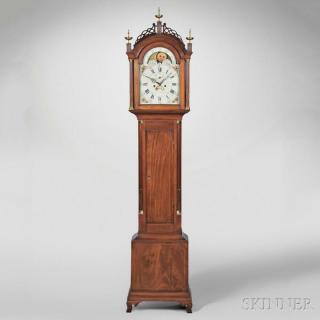 Appraisal: Simon Willard Mahogany Eight-day Tall Clock Roxbury Massachusetts c the