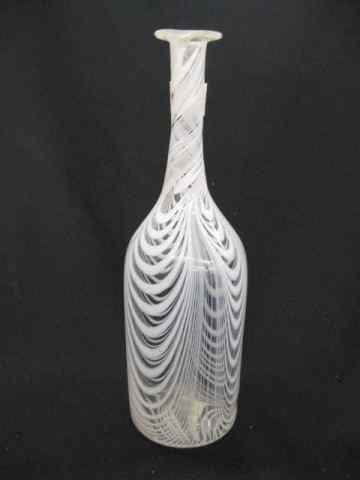 Appraisal: Nailsea Art Glass Vase bottle form - '' excellent scarce