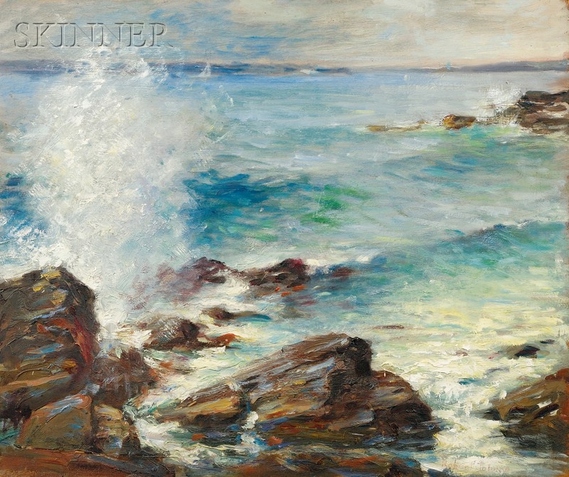 Appraisal: Robert Tolman American b Seascape Signed Robert Tolman l r