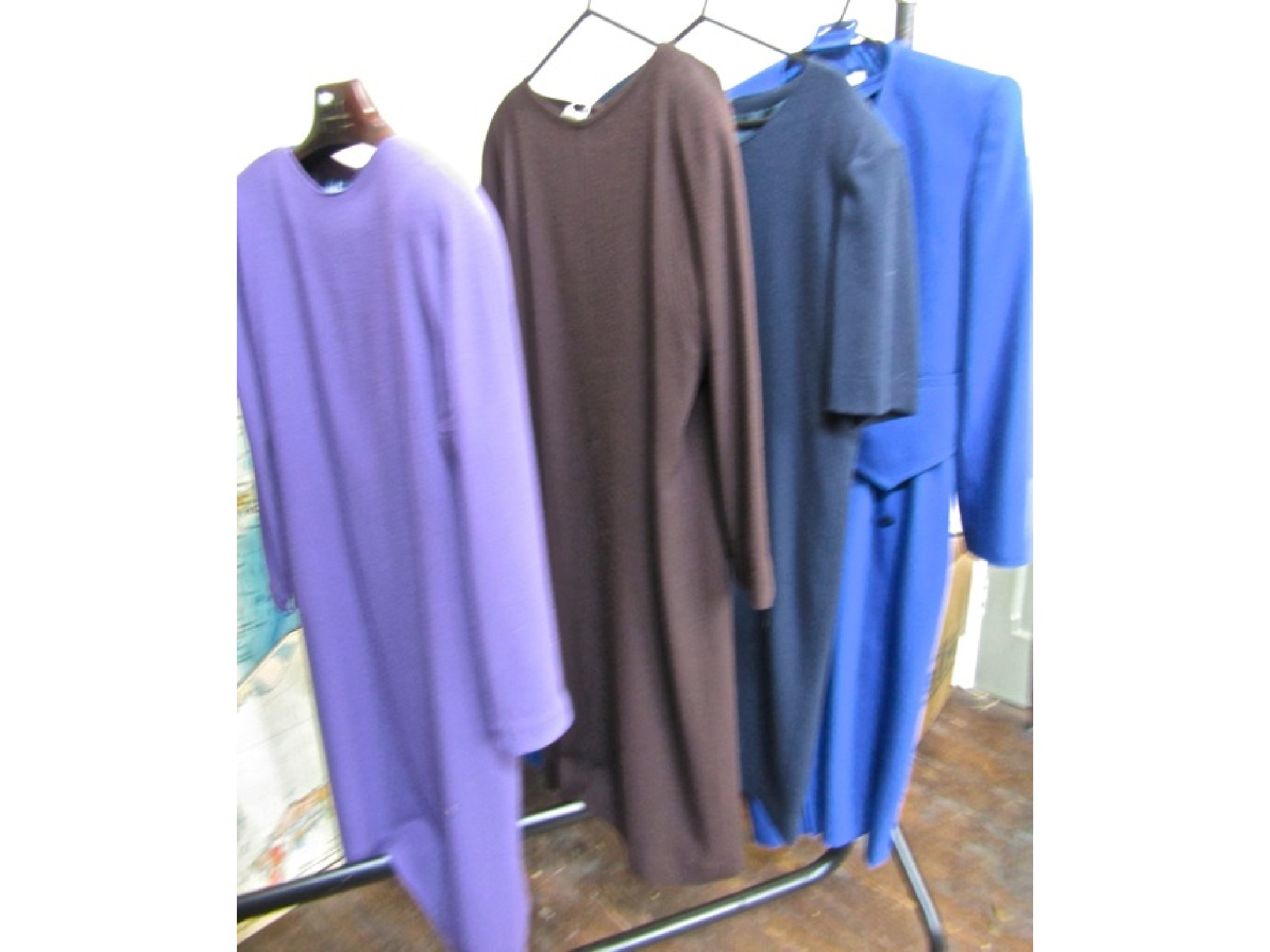 Appraisal: A Jean Muir purple wool dress a further Jean Muir