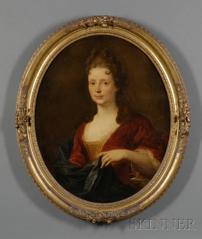 Appraisal: French School th Century Portrait of Louise Ad la de