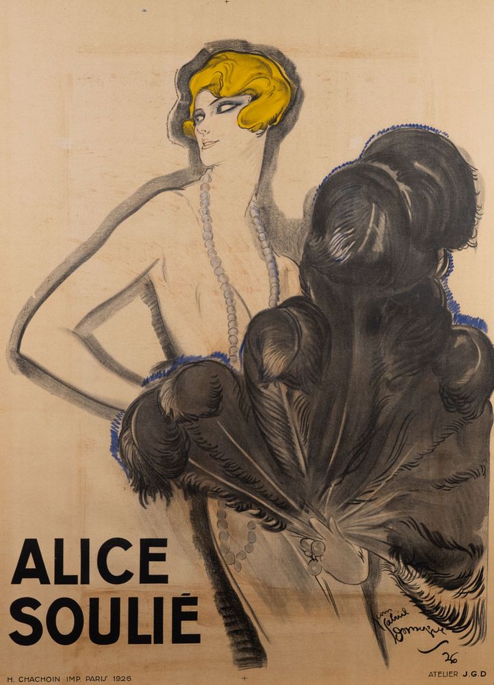 Appraisal: Jean Gabriel Domergue French - Alice Soulie c Jean Gabriel