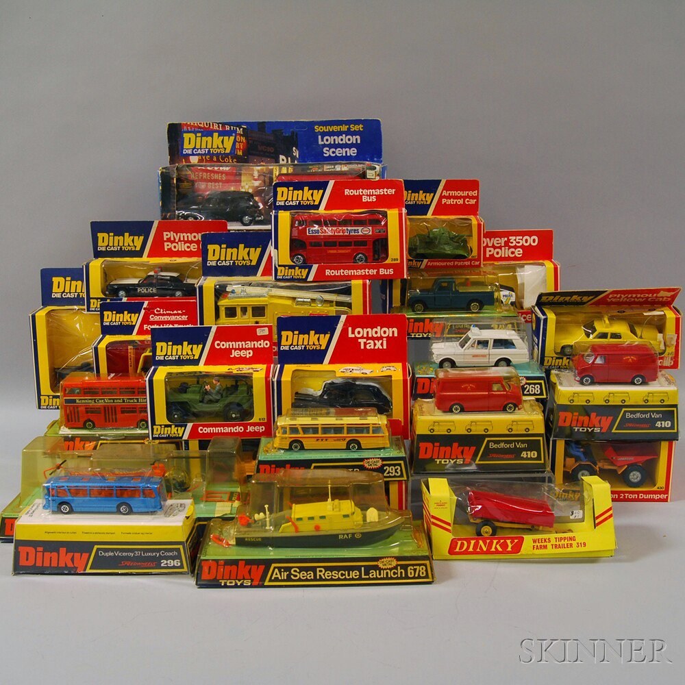 Appraisal: Twenty-seven Meccano Dinky Toys Die-cast Metal Vehicles England including Airport