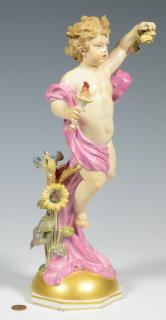 Appraisal: Meissen Day Porcelain Figurine German Meissen porcelain allegorical figure Day