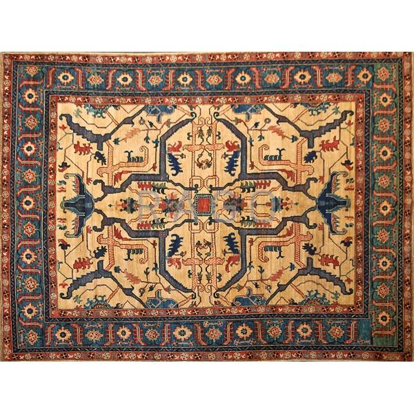 Appraisal: UZBEK KAZAK Contemporary room-sized rug Condition Report Excellent like-new condition