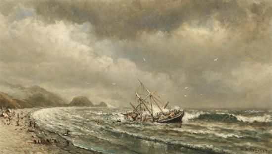 Appraisal: William Alexander Coulter American - The 'New York' Shipwrecked off