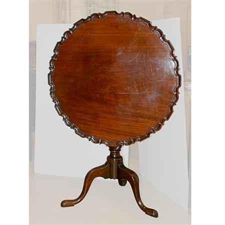 Appraisal: George III Mahogany Tilt-Top Table Estimate -