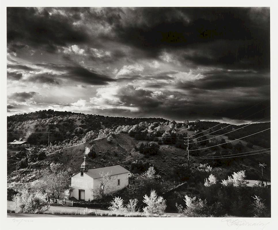 Appraisal: Sunset and Evening Storm Canoncito at Apache Canyon and New