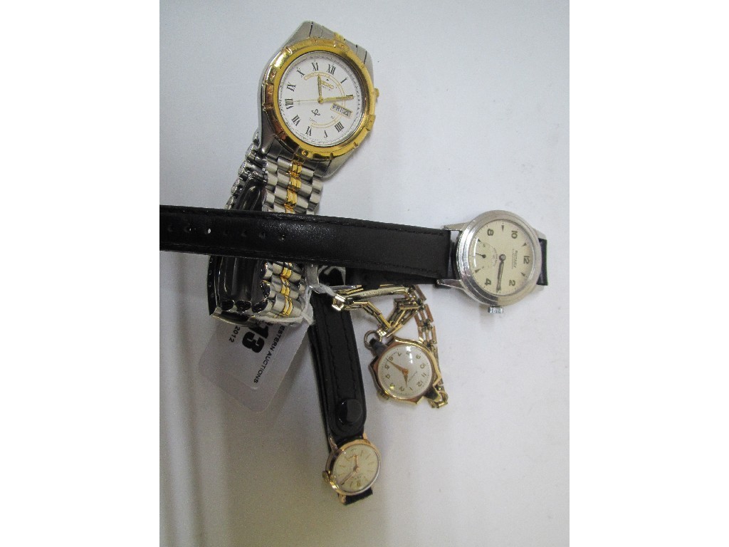 Appraisal: Lot comprising two gent's and two ladies wristwatches