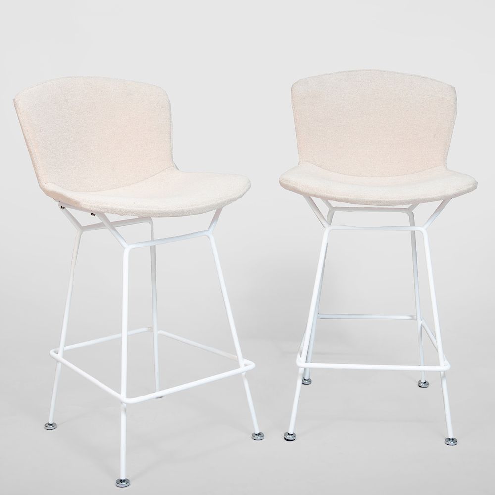 Appraisal: Pair of Bertoia Enameled Metal Stools x x in Condition