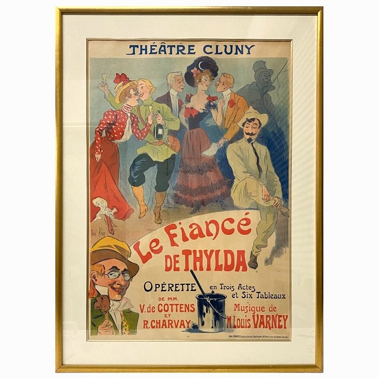 Appraisal: Vintage French Theater Poster Vintage French Theater Poster Total Measurements