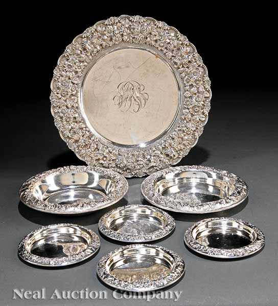 Appraisal: A Group of Baltimore Sterling Silver Repouss Tableware including a