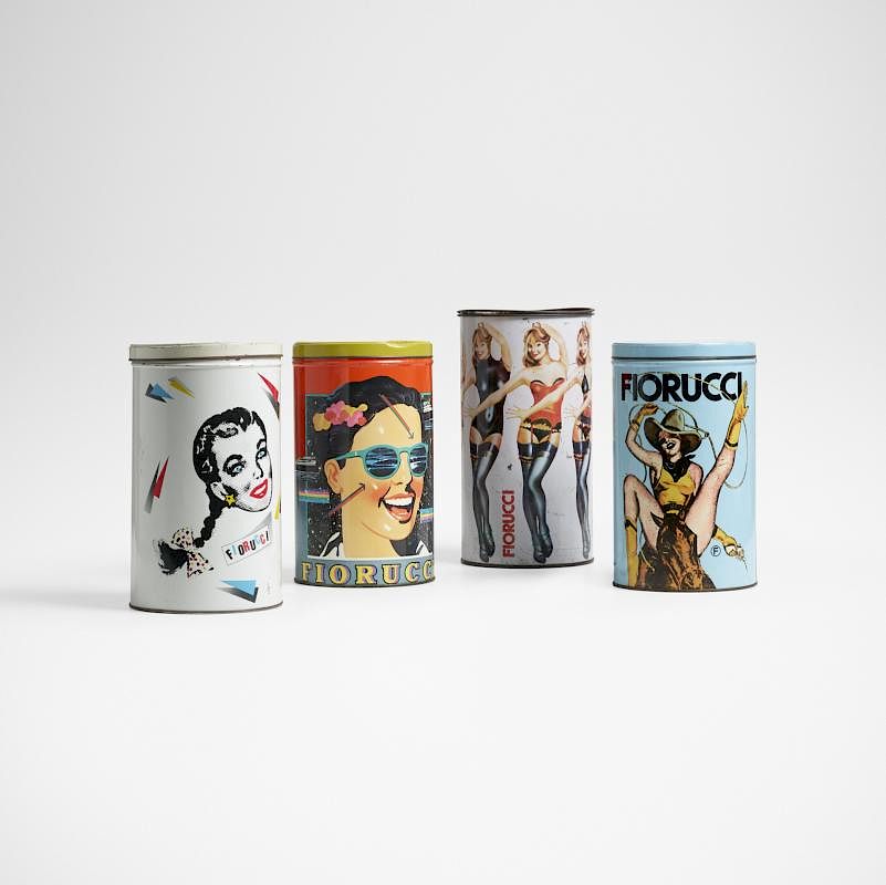 Appraisal: Fiorucci canisters set of four Fiorucci canisters set of four