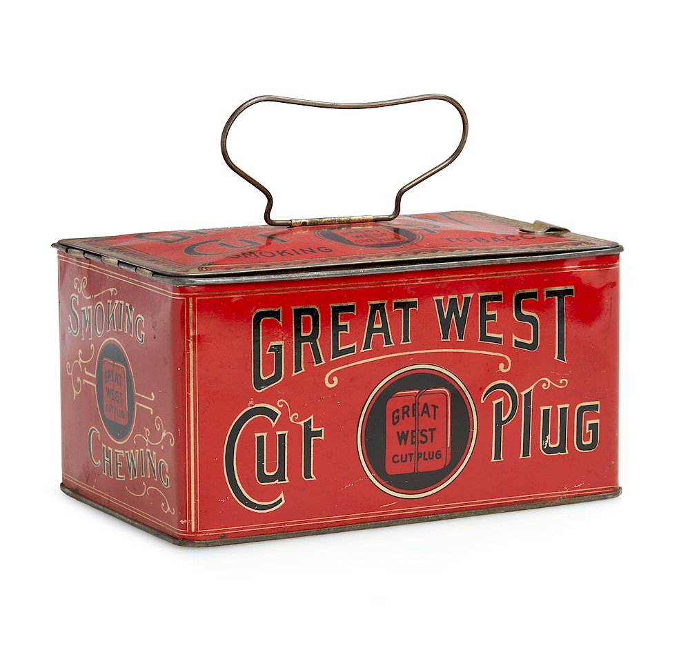 Appraisal: Great West Tobacco Tin Great West Cut Plug Smoking Tobacco